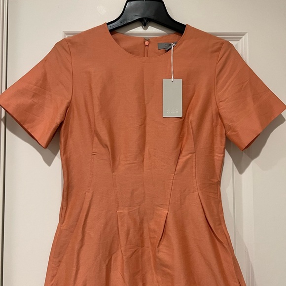 NWT COS Light Orange Dress - Picture 3 of 8